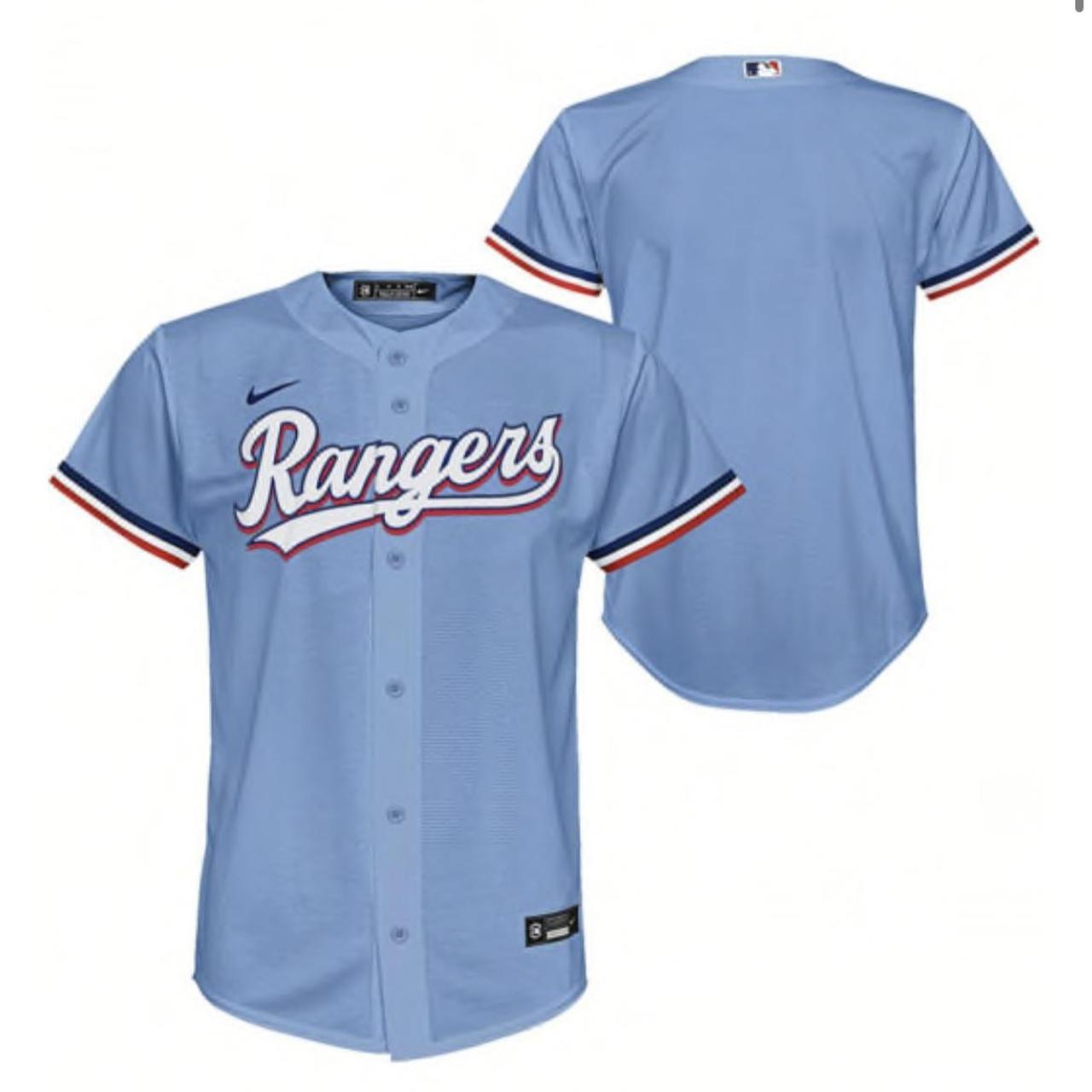 Texas Rangers Baseball Jersey Size Medium Great - Depop