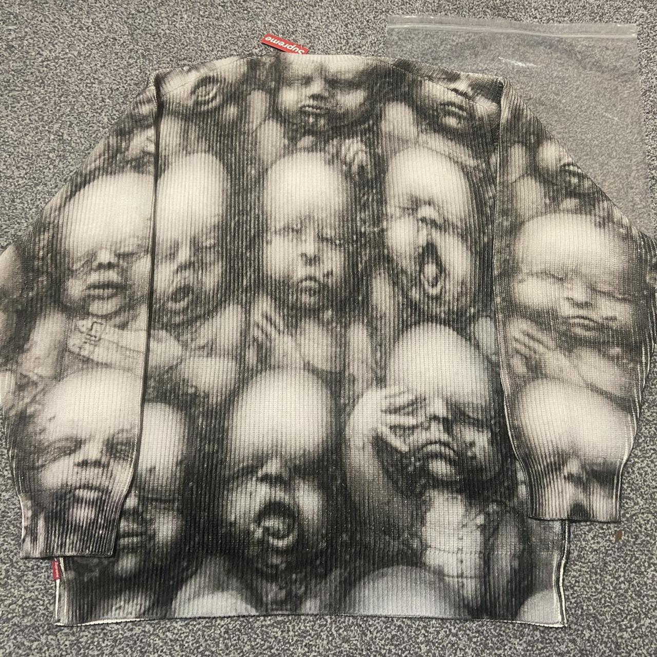 Supreme H.R Giger Cotton Sweater Opens to Offers... - Depop