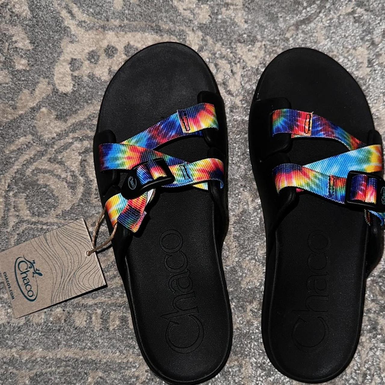 Chaco Chillo Slides Tye Dye Size 6 Unisex NEW WITH Depop