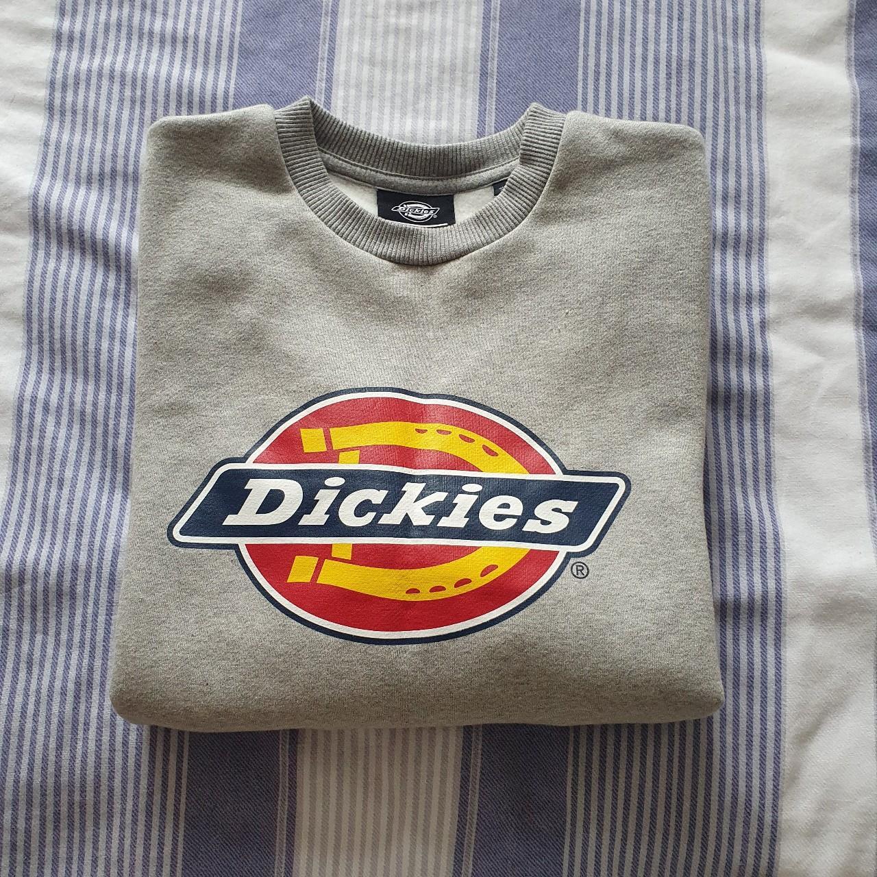 Dickies Grey Jumper Size: Small Condition: 9/10 - Depop