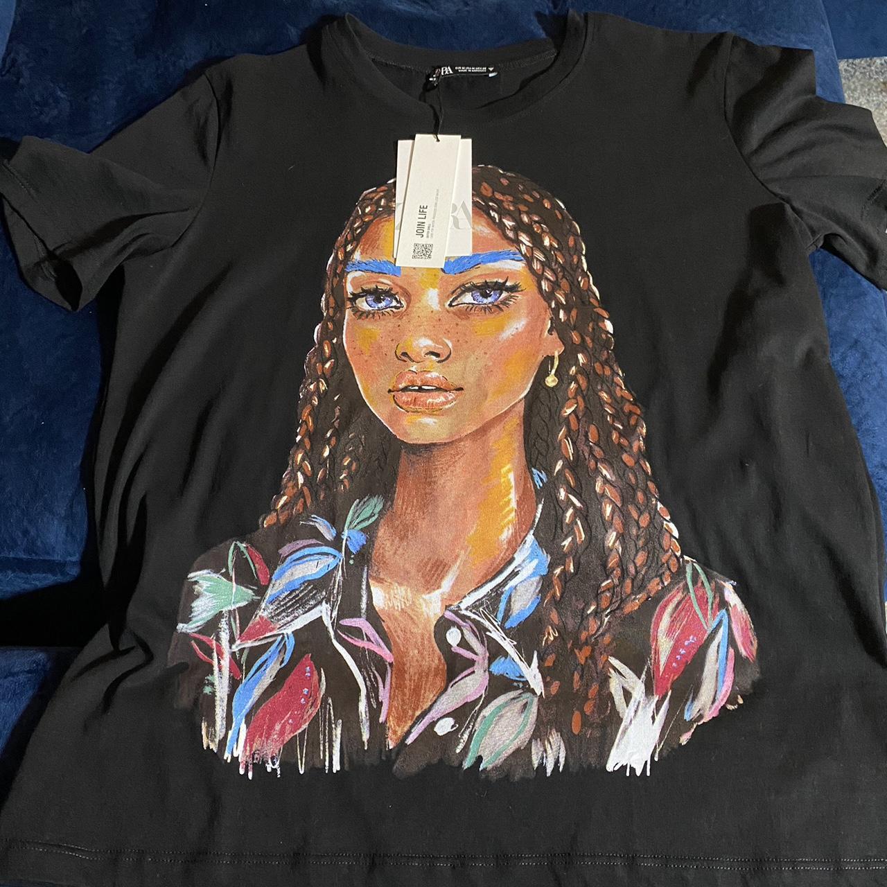 Zara Women's Multi T-shirt | Depop