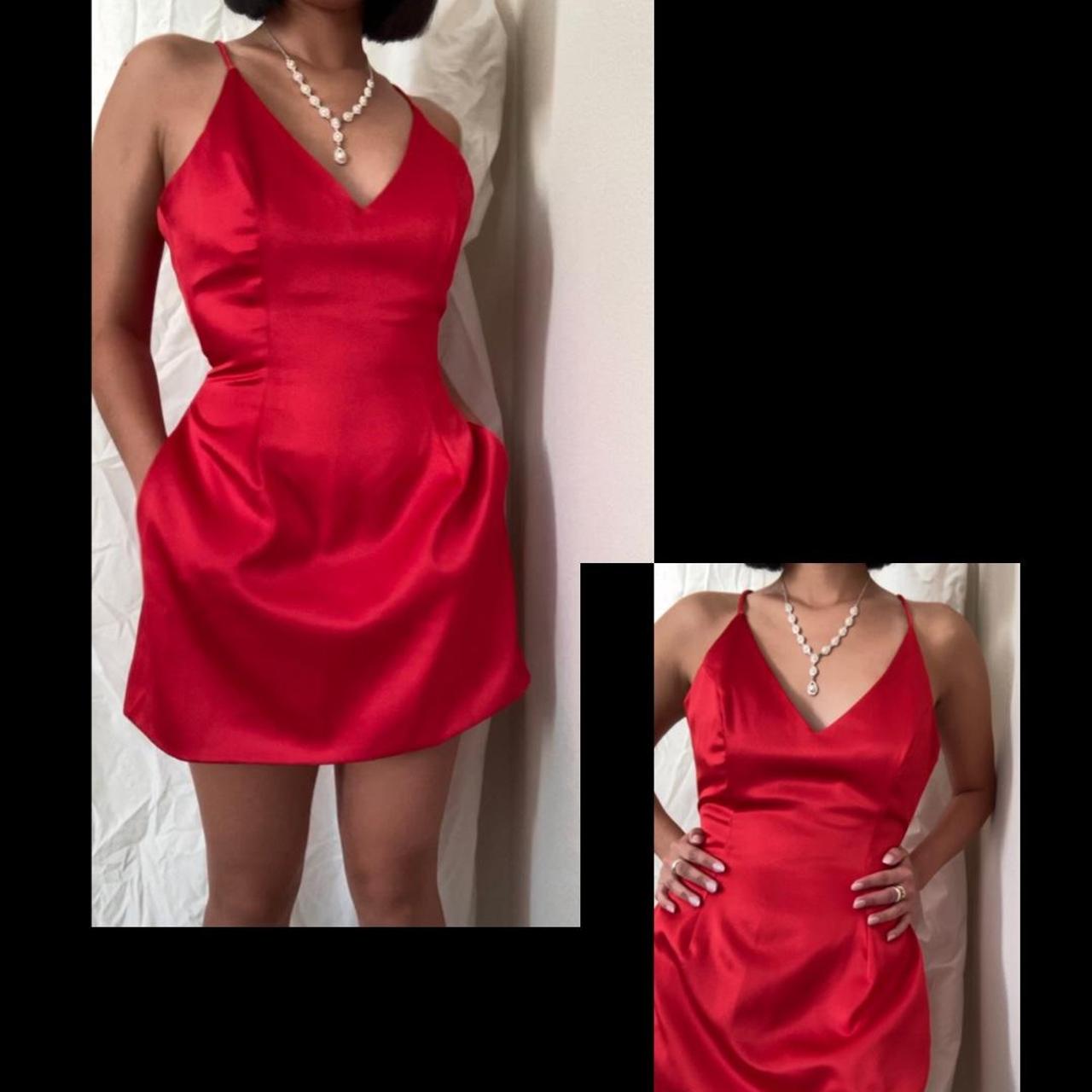 Fashion nova selena satin dress best sale