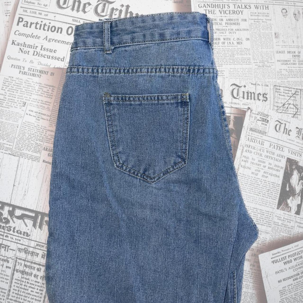 Straight Leg Crossover Jeans These are in nearly... Depop