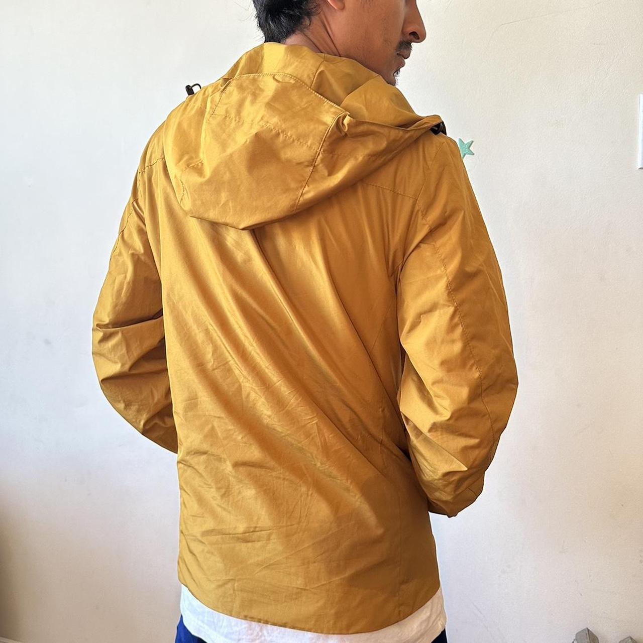 Uniqlo gold/yellow rain jacket windbreaker Comes | Depop