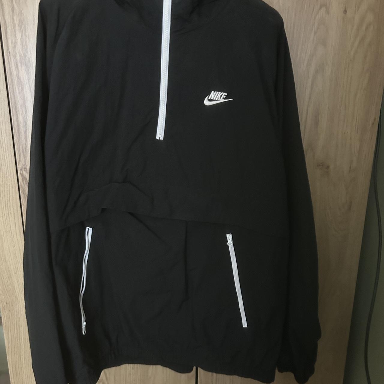 Black Nike Half Zip Windbreaker Next to... - Depop