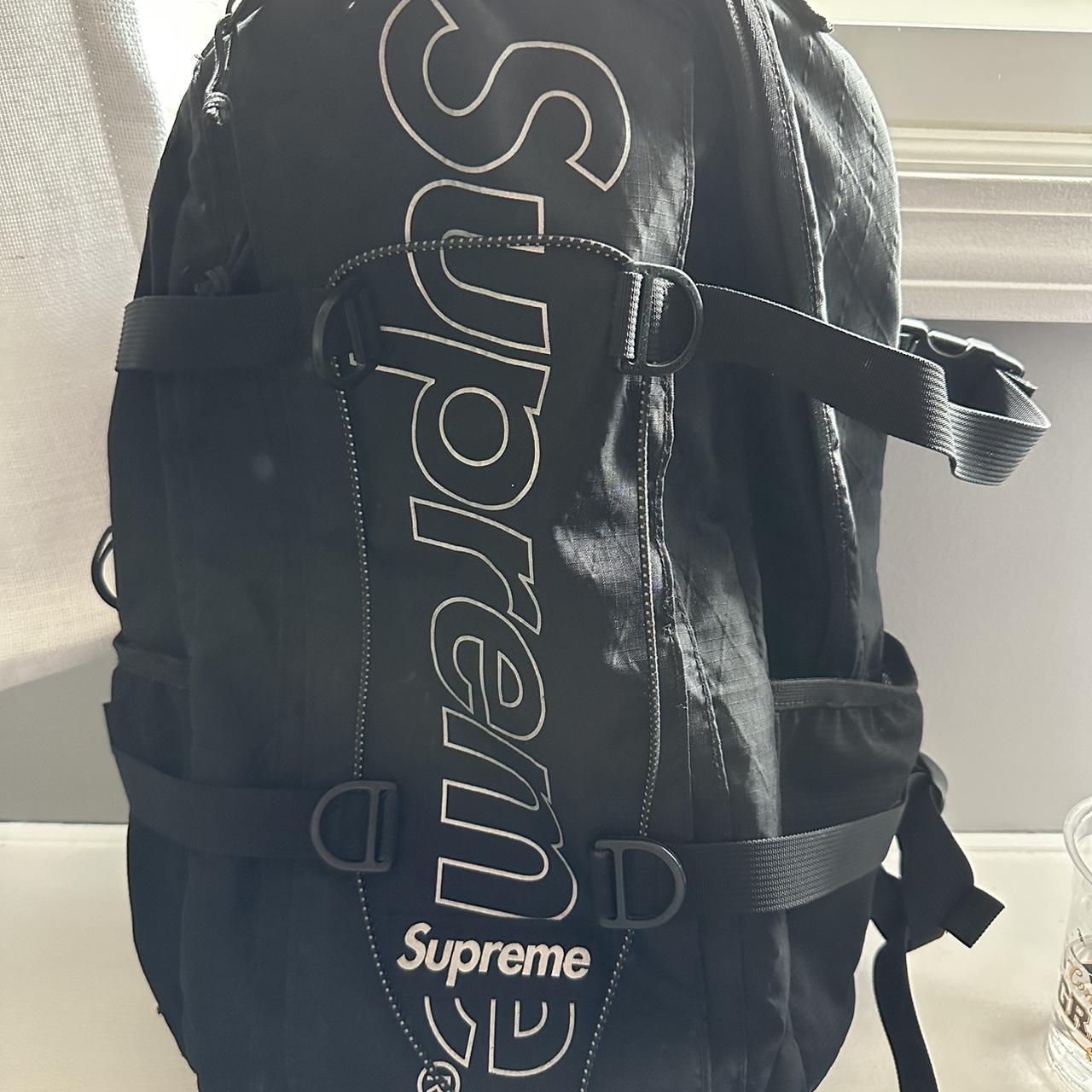 SUPREME BACKPACK BLACK FW 18 Depop