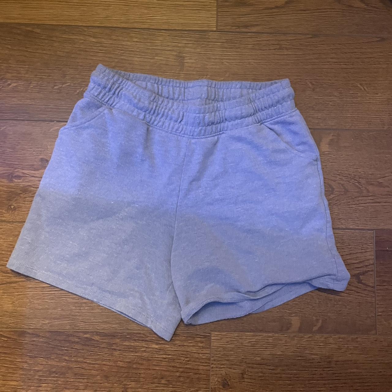 kids blue cat and jack shorts, size L (10/12) worn... - Depop