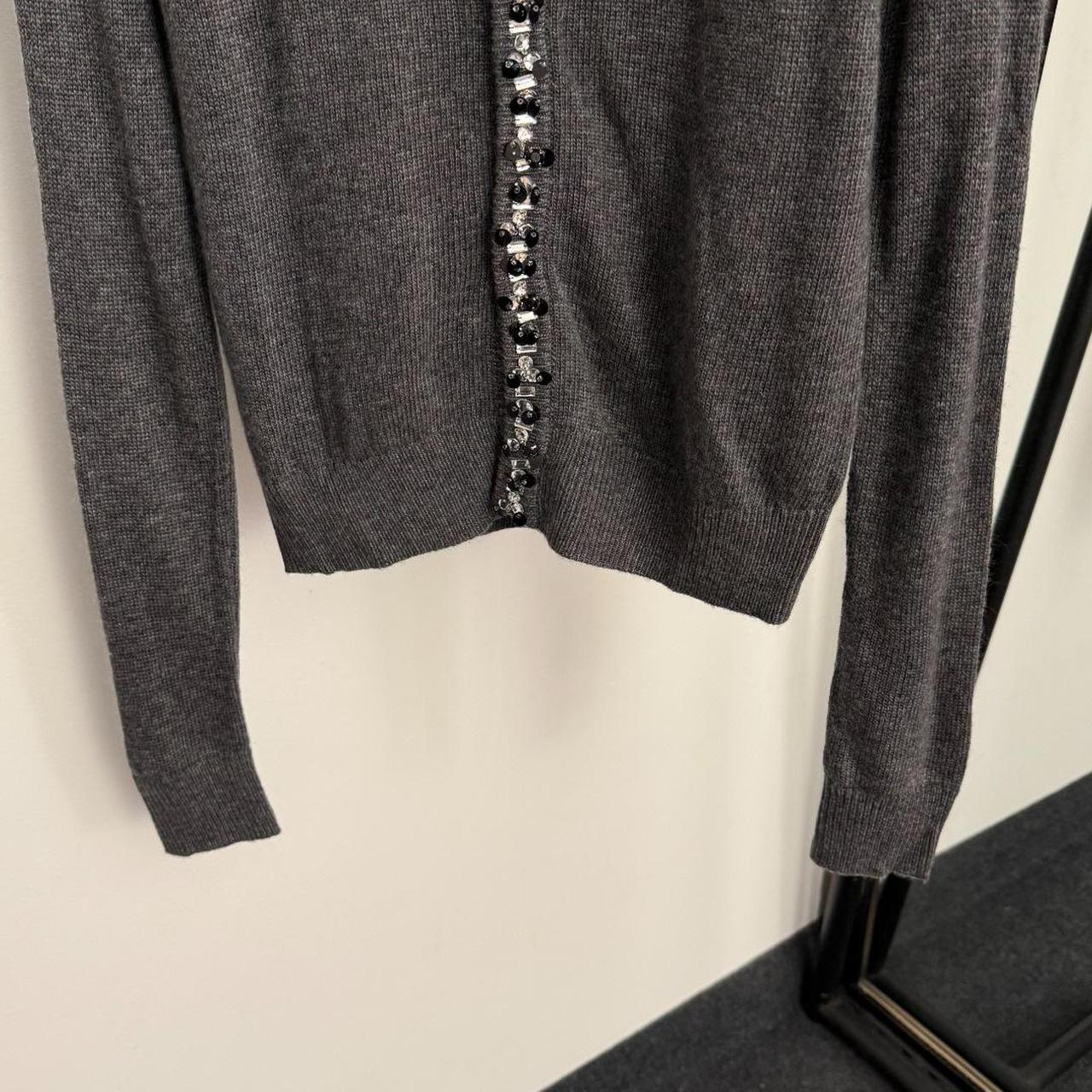 Miu Miu Women's Cardigan - Grey - L – Miu Miu Gre… - image 3