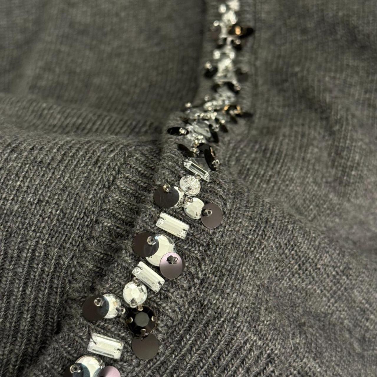 Miu Miu Women's Cardigan - Grey - L – Miu Miu Gre… - image 8