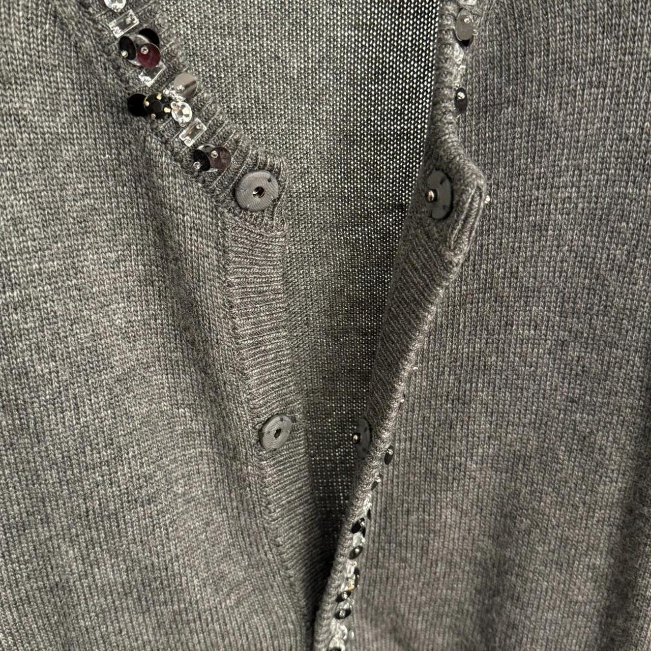 Miu Miu Women's Cardigan - Grey - L – Miu Miu Gre… - image 7