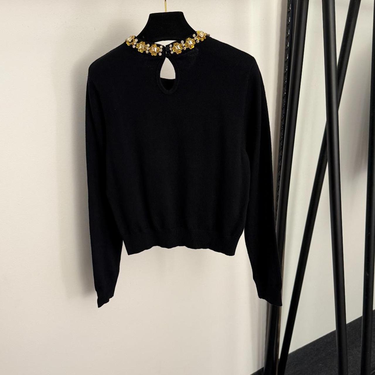 Miu Miu Women's Sweater - Black - M – Miu Miu Bla… - image 2