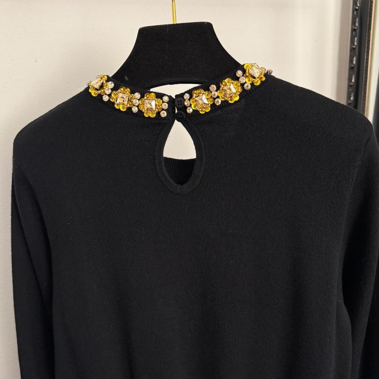 Miu Miu Women's Sweater - Black - M – Miu Miu Bla… - image 4