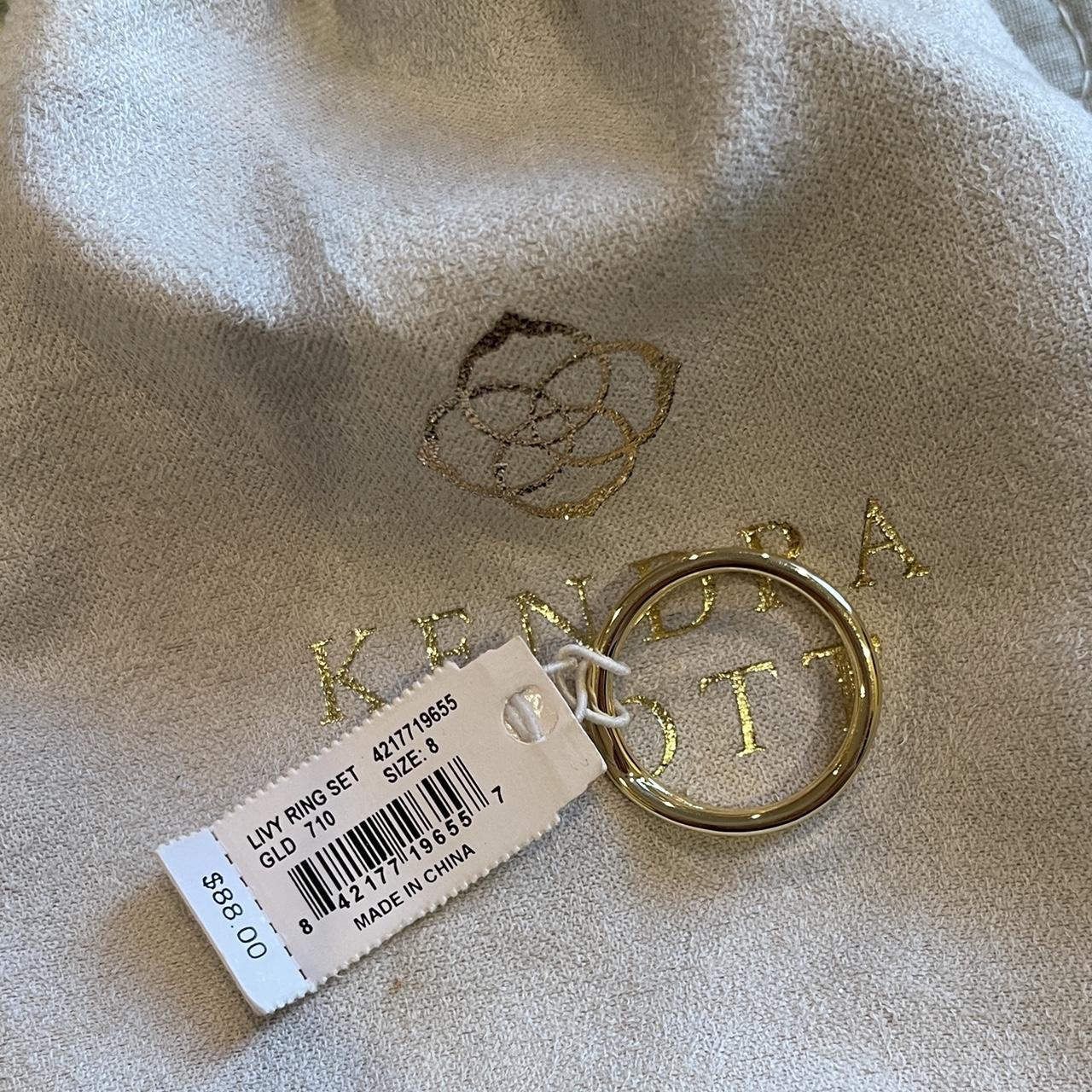 kendra scott ring size 8, new/never worn w/