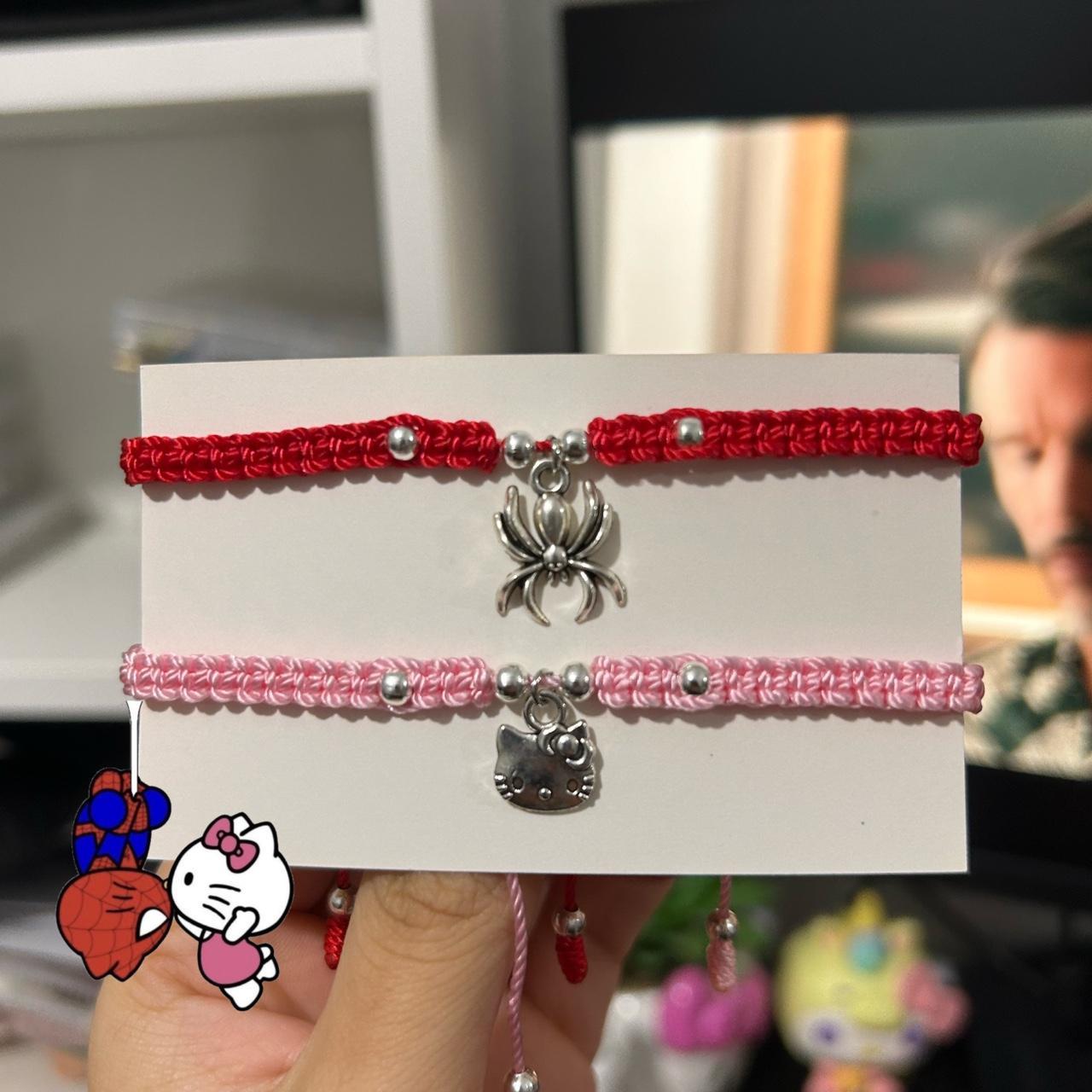 spider man and hello kitty bracelets with beads｜TikTok Search