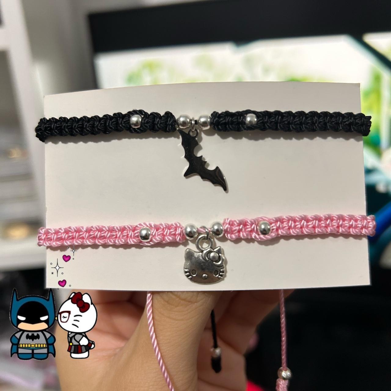 hello kitty x spider man couple matching bracelets - Depop