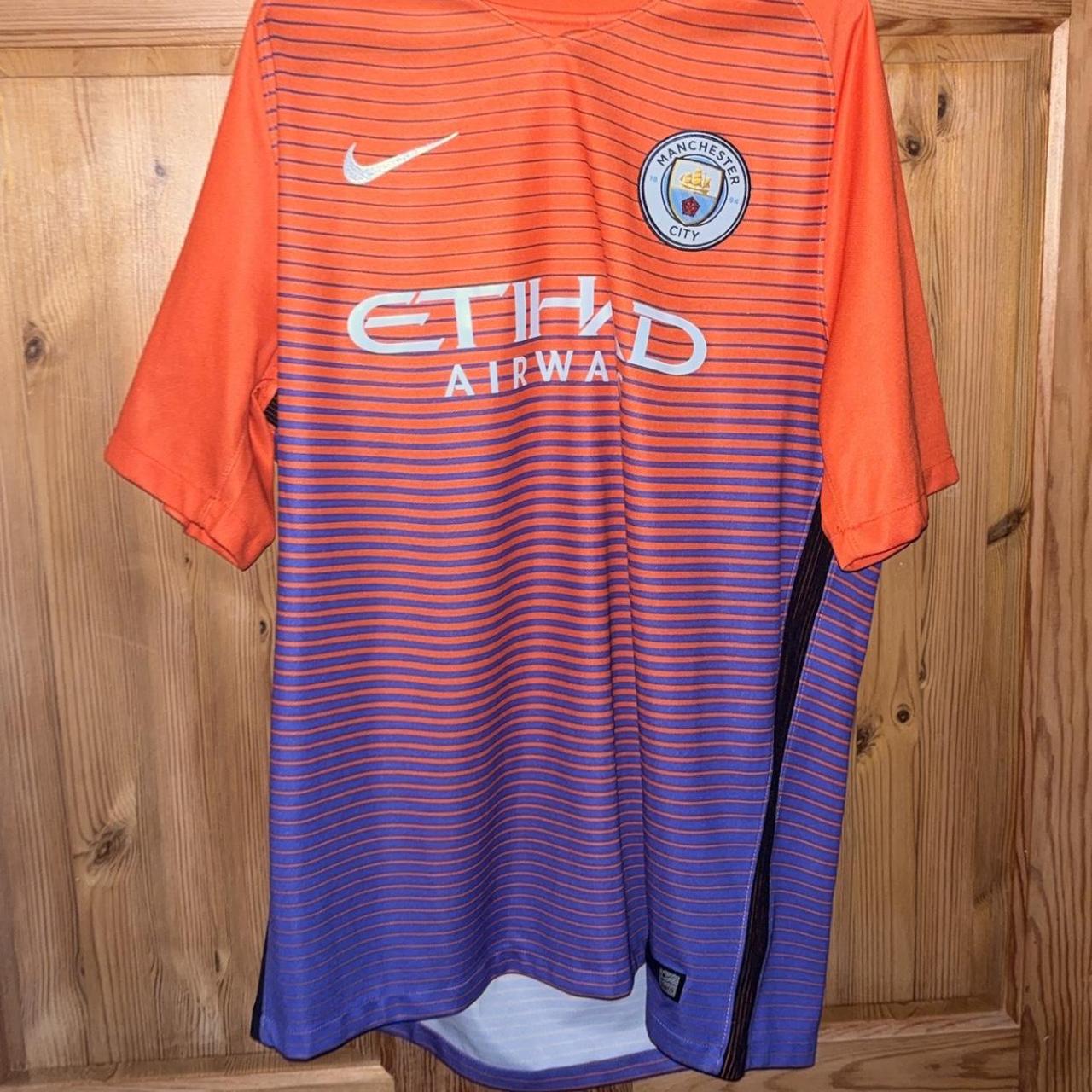Man City Purple And Orange Kit Premier League Man City Purple And