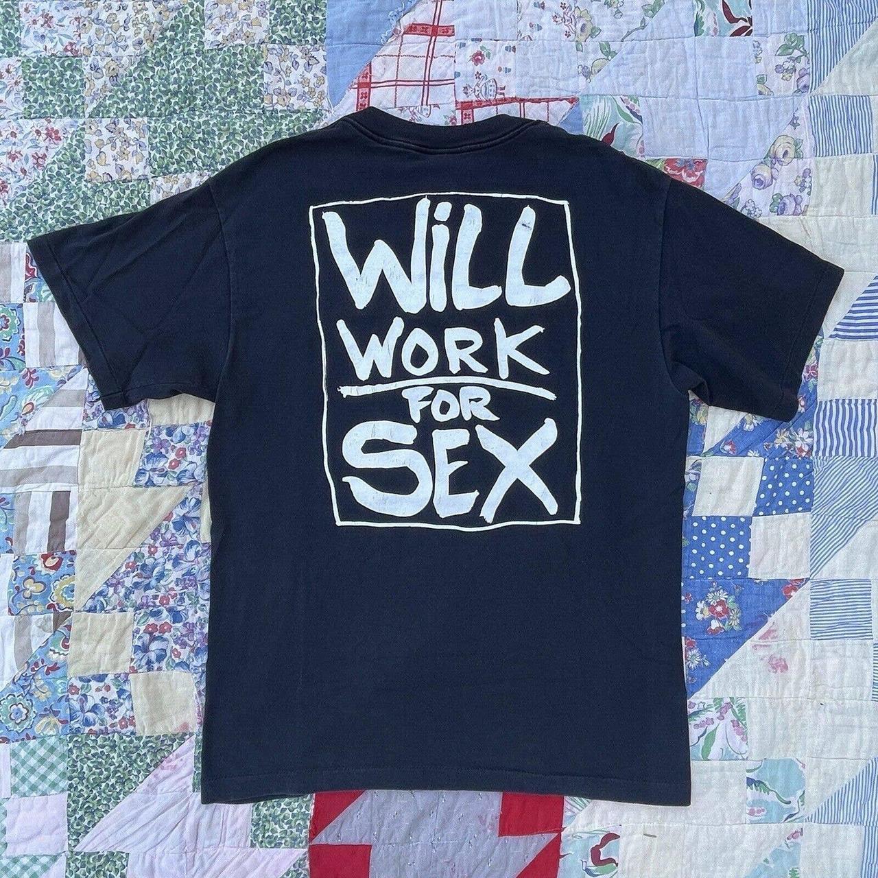 Vintage 90s No Fear Gear Will Work For Sex Funny... - Depop