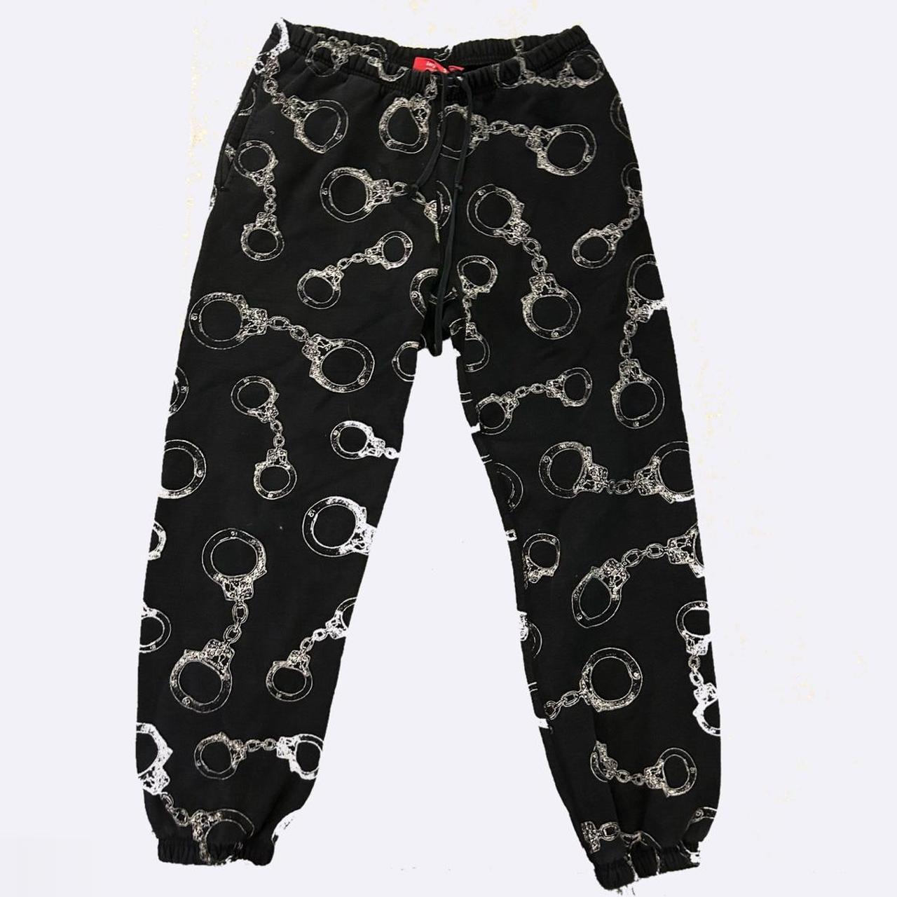 Authentic black handcuff supreme tracksuit bottoms /...