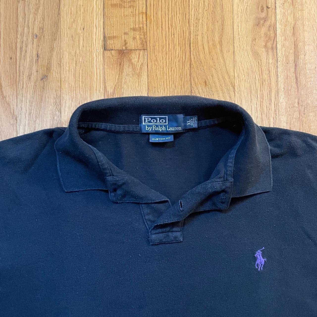 Black and purple ralph lauren polo shirt hotsell