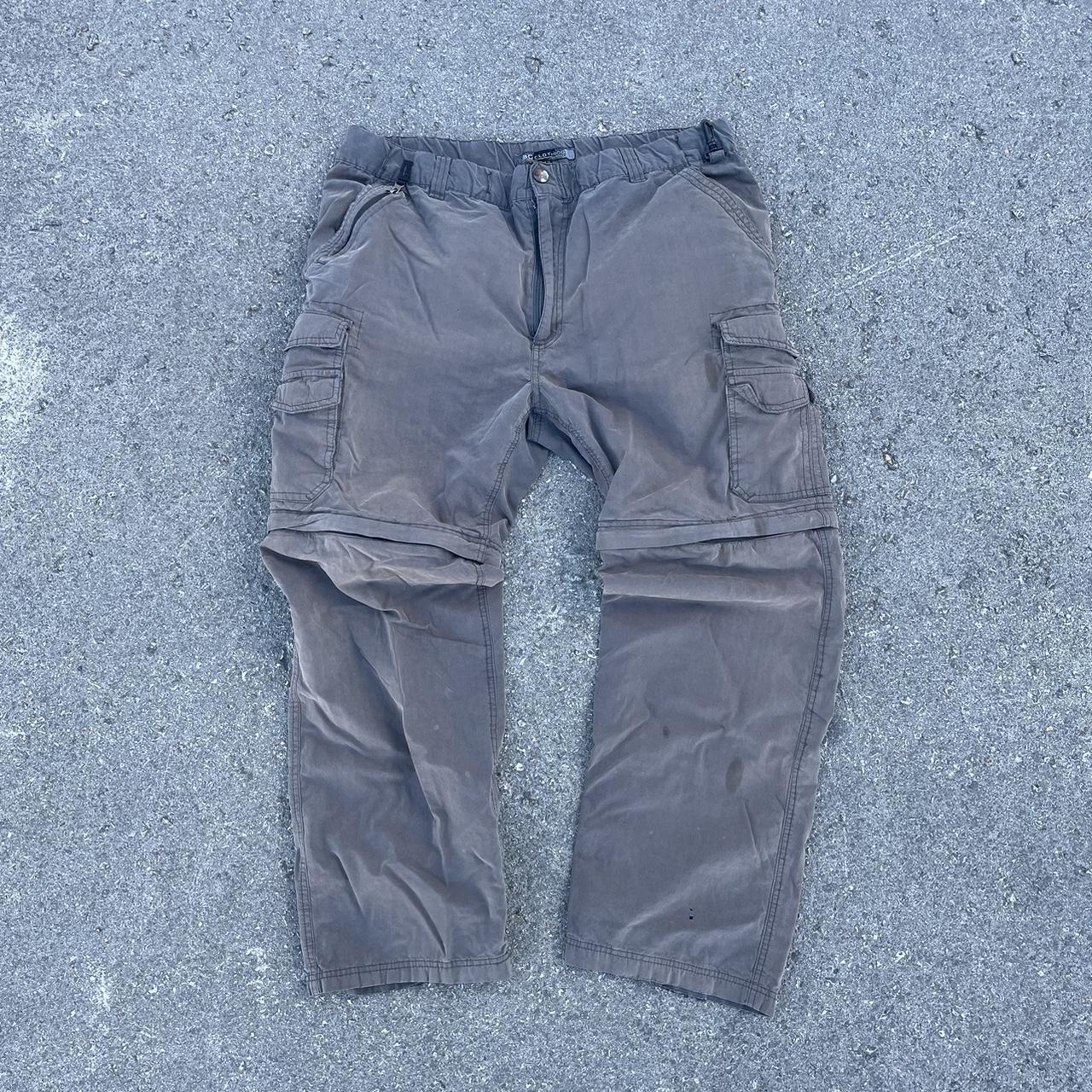 Y2K Light Brown Baggy Fit Cargo Pants Stained where... - Depop