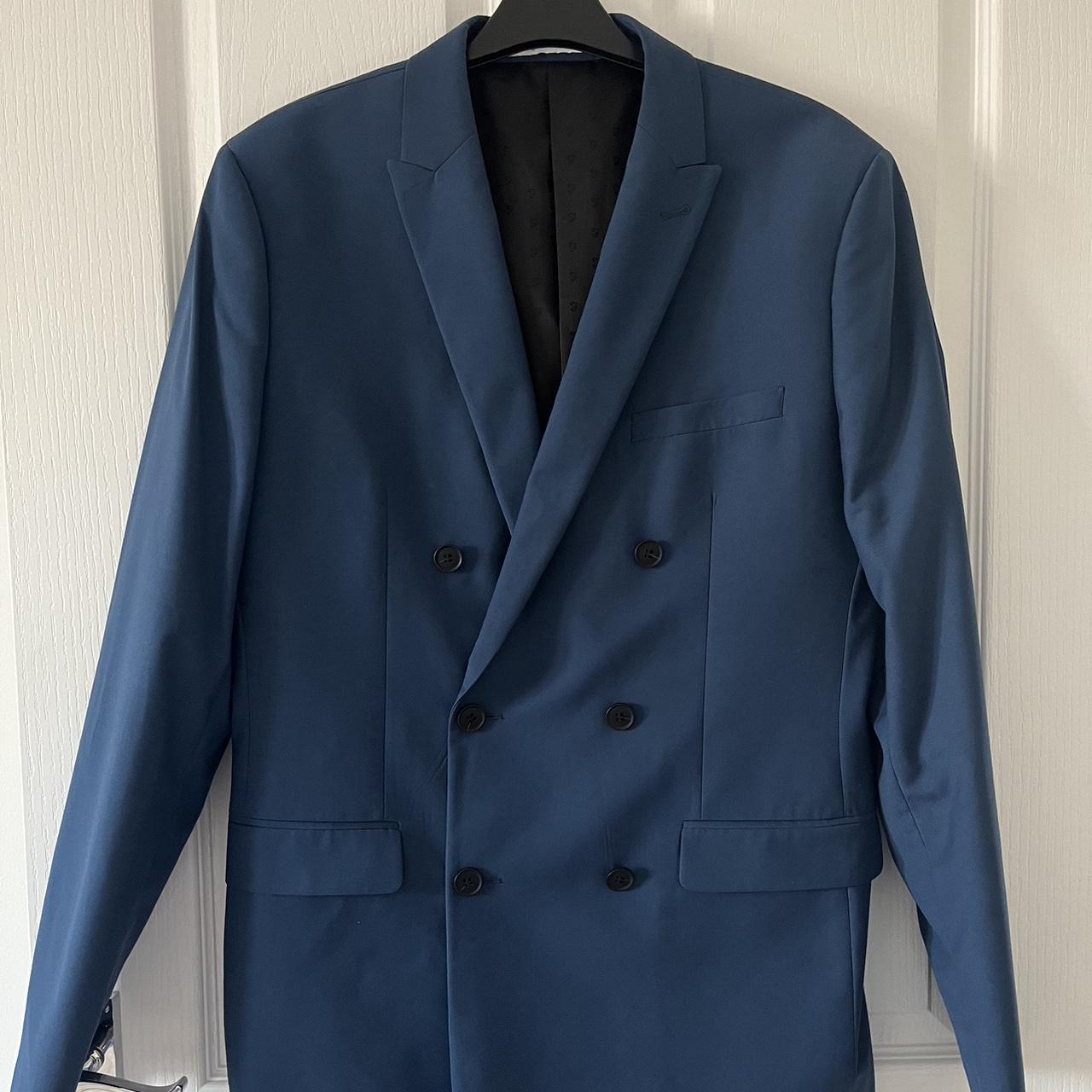 Farah double breasted blazer / suit jacket. Blue...