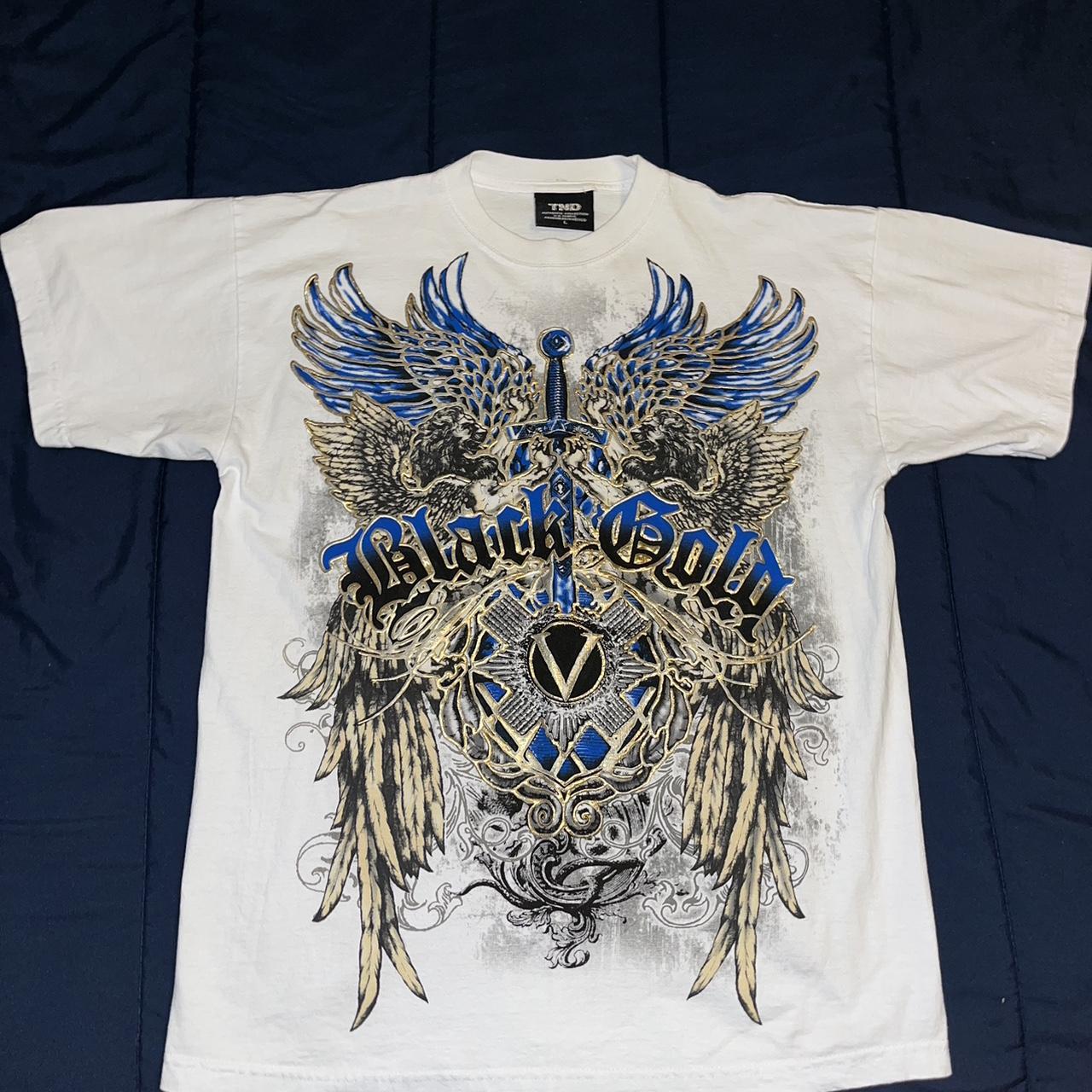 BEAUTIFUL AFFLICTION TYPE SHIRT Very nice vintage... Depop