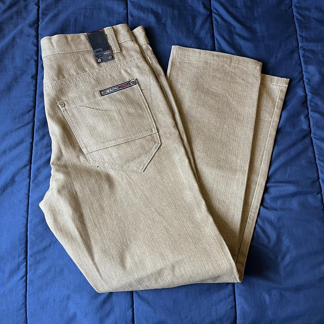 Southpole khaki pants Size- 34, measurements in... - Depop