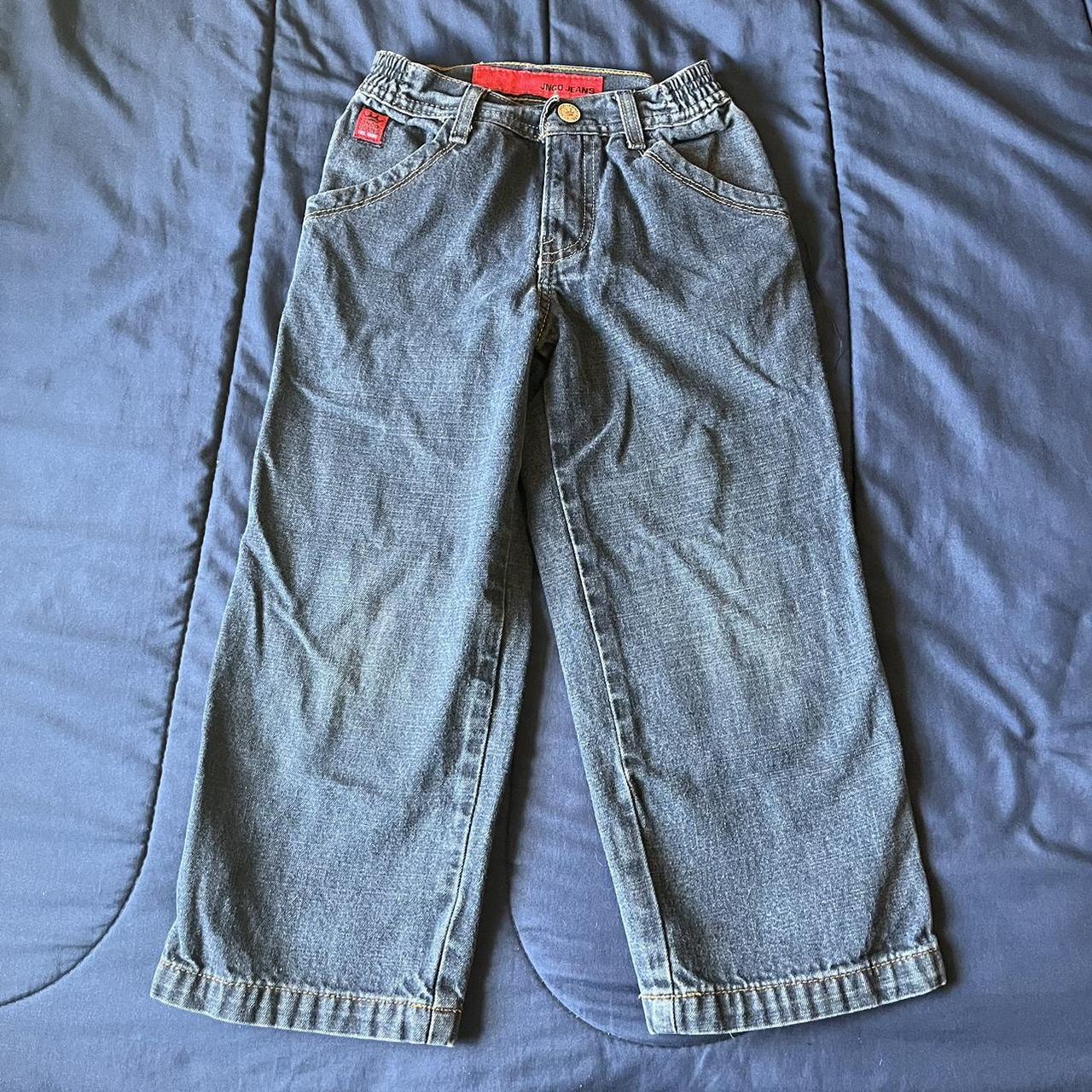 JNCO JEANS Dope snake under back pocket Boys size 6,... - Depop