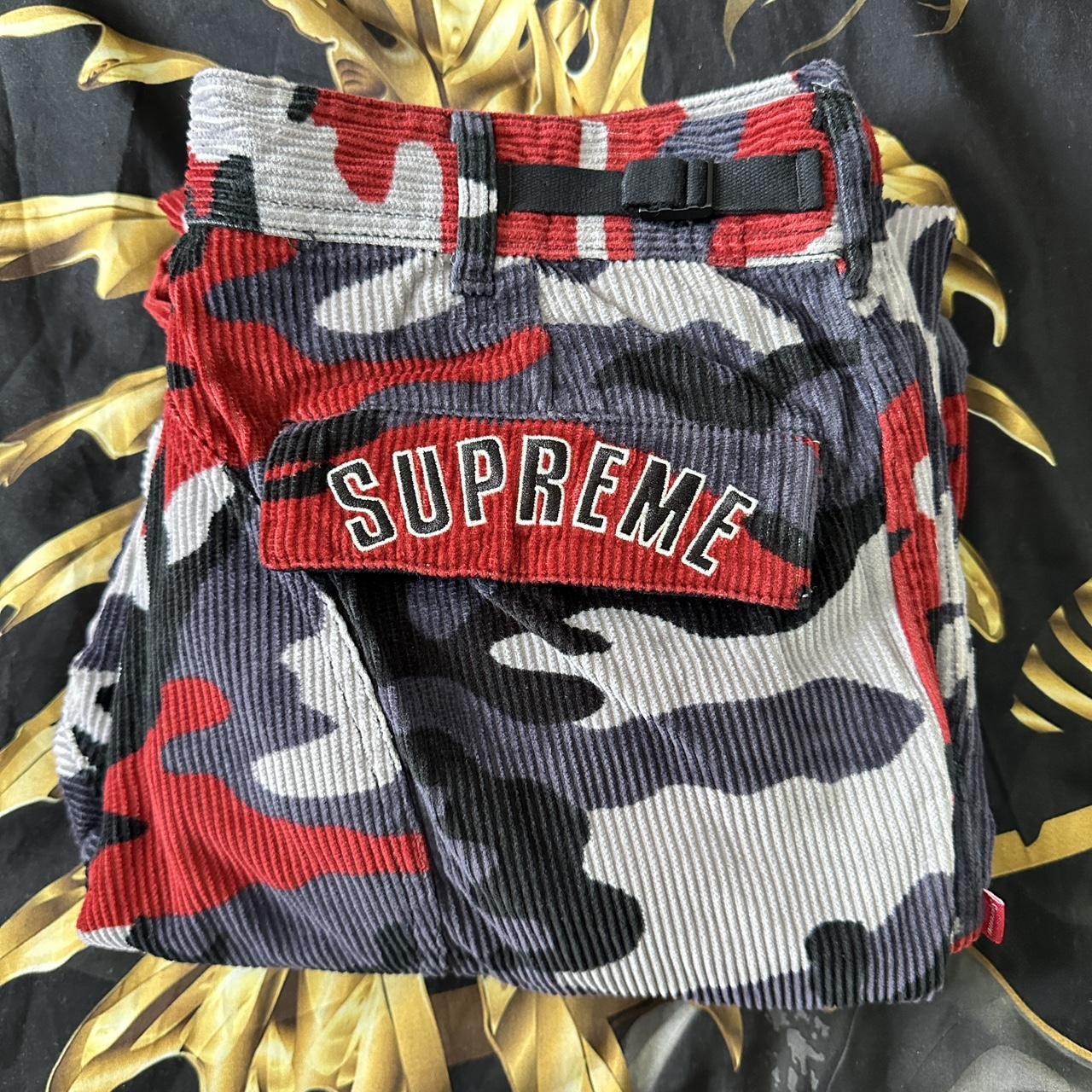 Supreme Nike Arc Corduroy Cargo Pant Red Camo from...