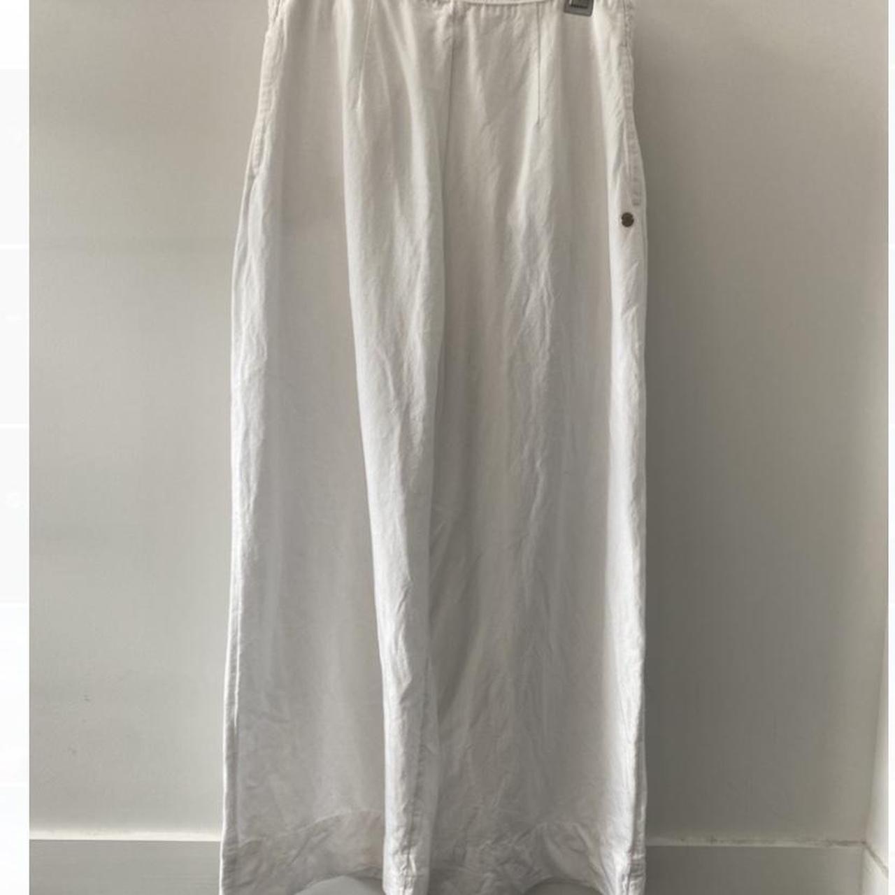 Roxy Santorini Linen Trousers In White