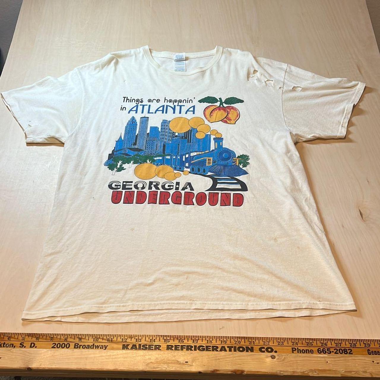 vintage 90s ATLANTA GEORGIA UNDERGROUND THINGS ARE HAPPENING T-Shirt XL  skyline