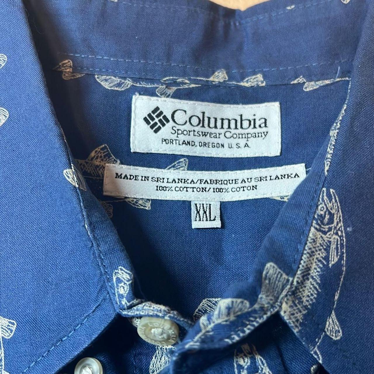 Vintage Columbia Shirt Fits Mens Large Brown Fishing PFG Outdoors Butt –  Proper Vintage