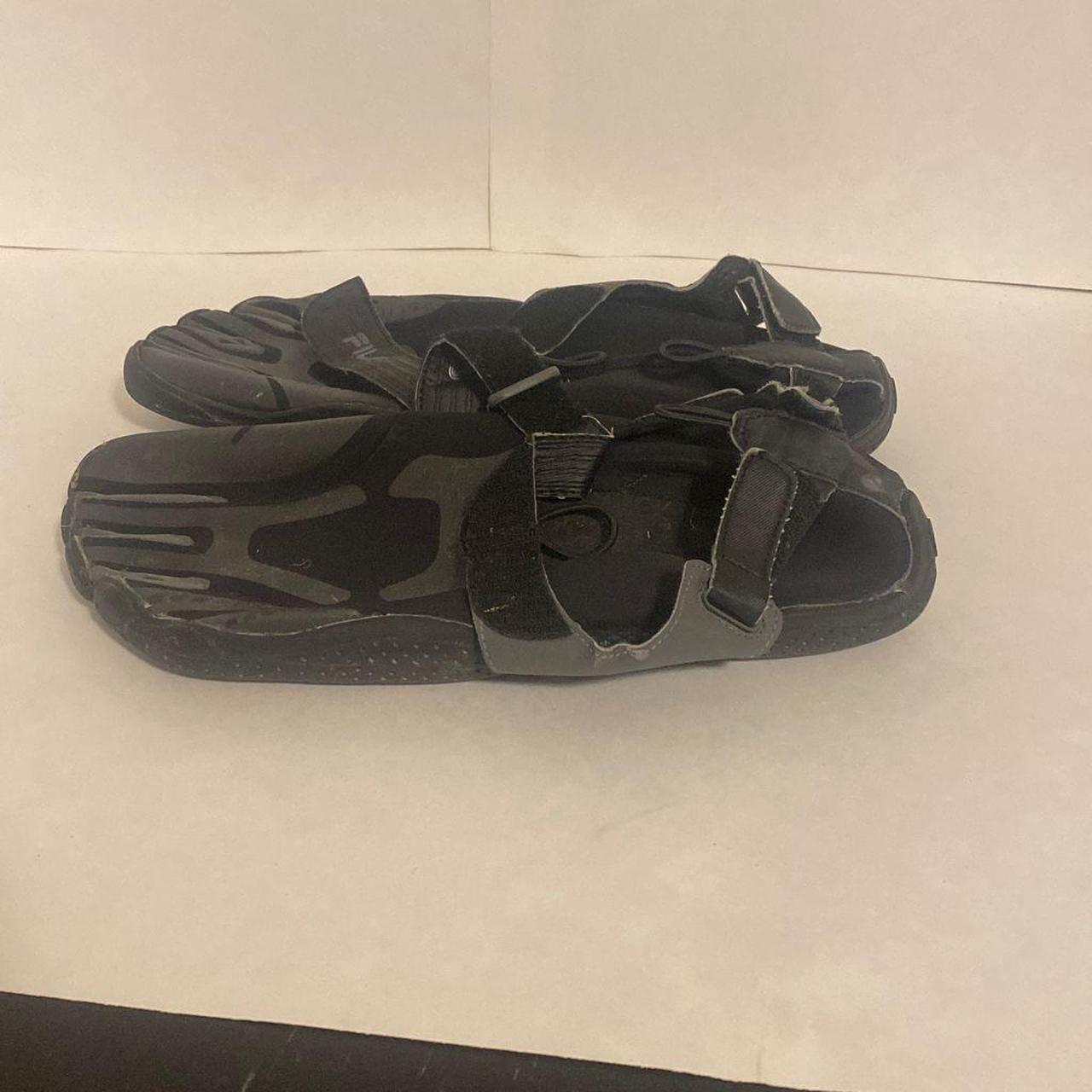 Men S Black And Grey Sandals Depop