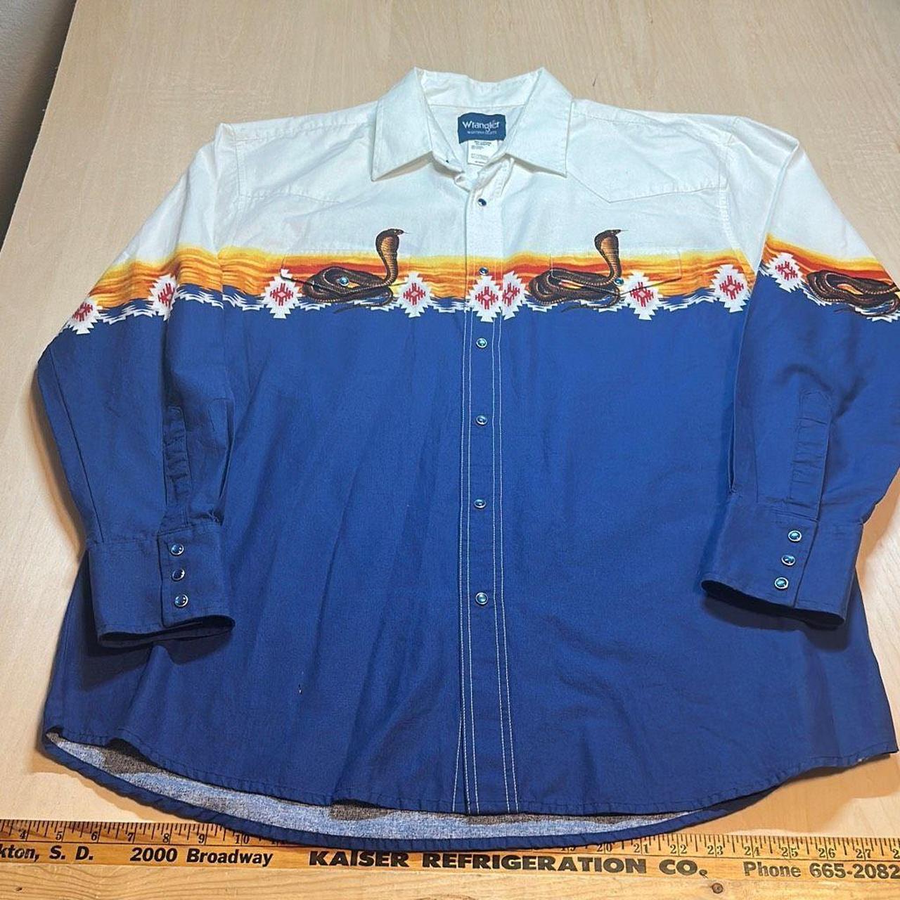 Perfect Vintage 2000s tribal button up shirt. - Depop