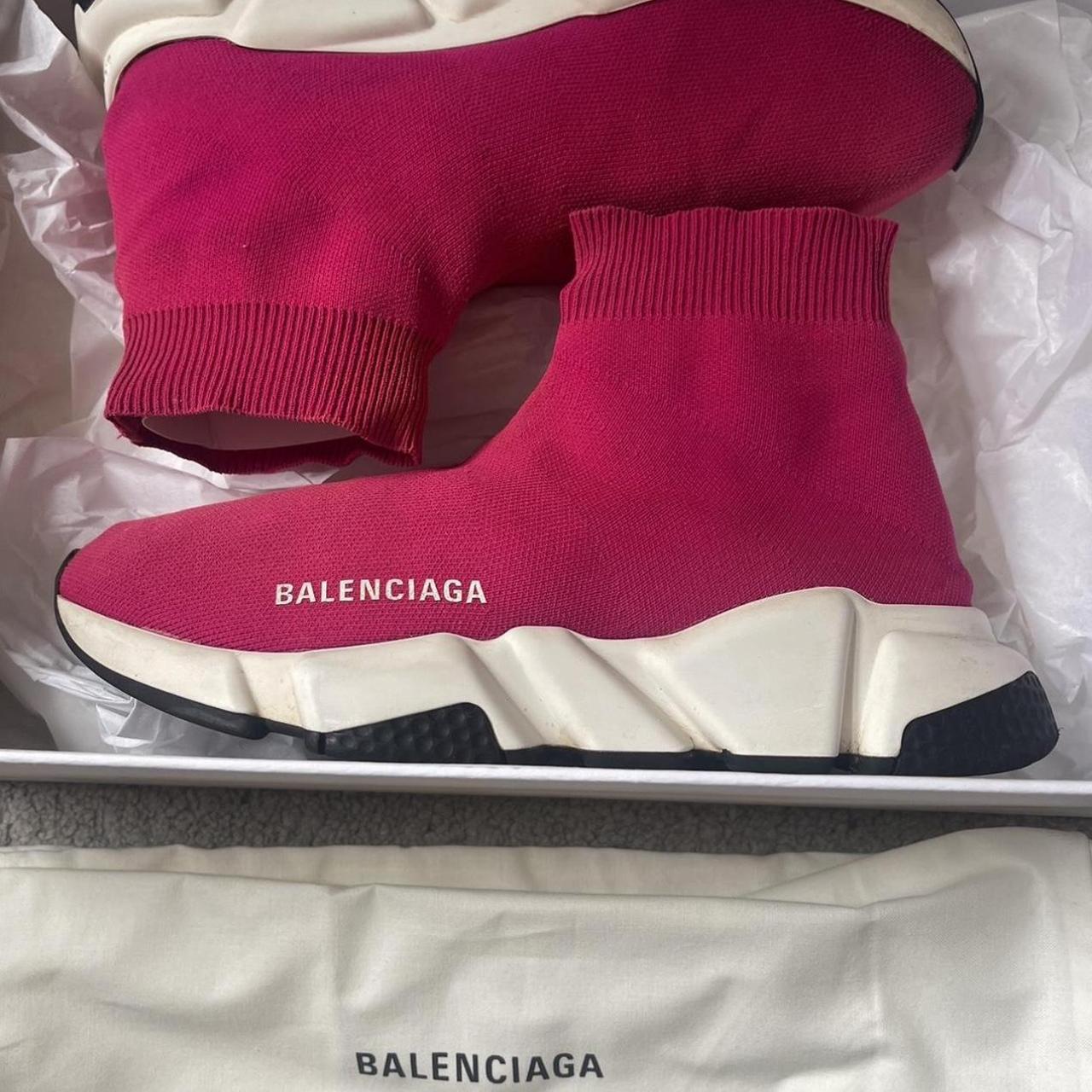 Balenciaga pink hot sale speed trainer