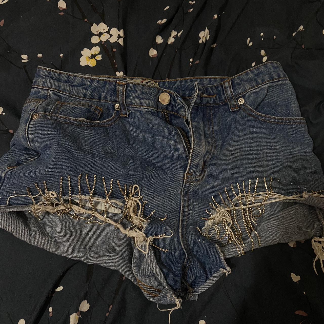 Washed Out Denim Booty Shorts🌞 ▪️FREE SHIPPING ON - Depop