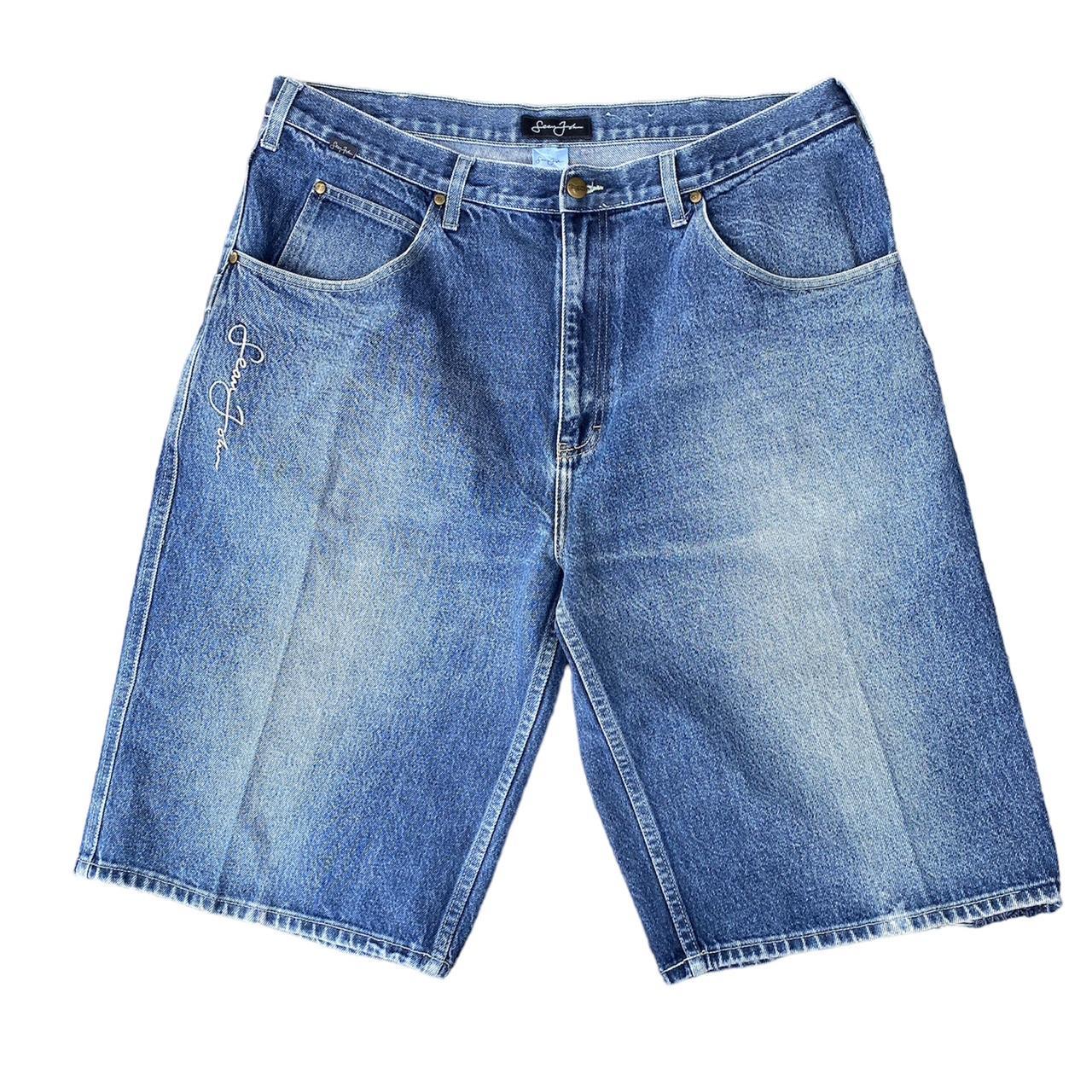 Sean John Y2K Jean Shorts Size 38 Baggy Jorts... - Depop