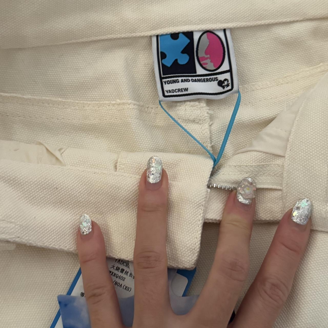 Designer brand yadcrew lace burnt detail semi flare... Depop