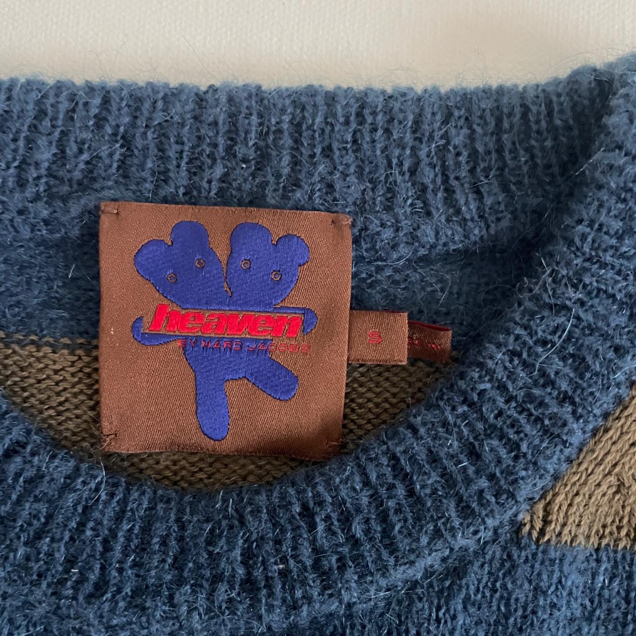 Heaven By Marc Jacobs Bunny Knit Crewneck Sweater Wool Green