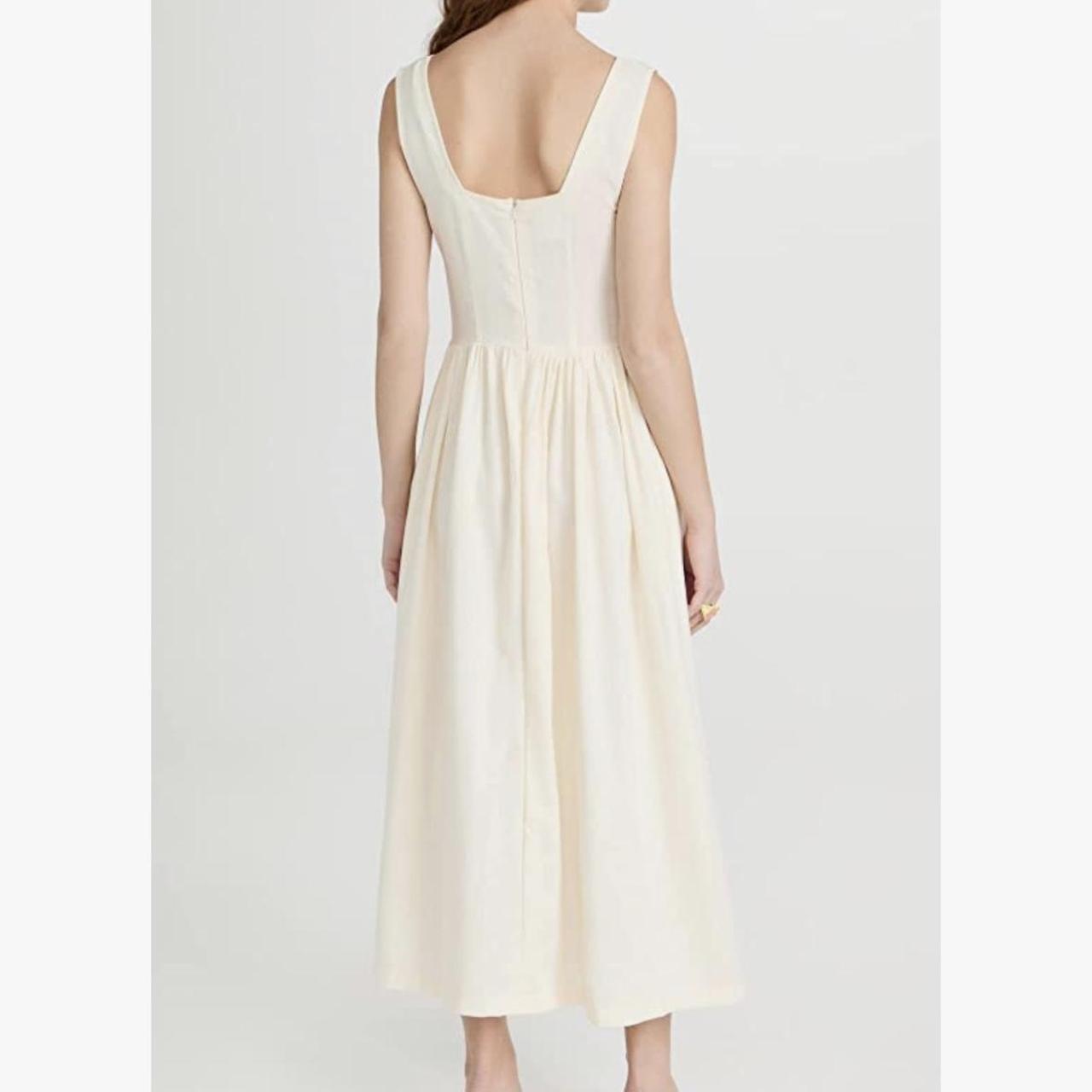 prairie midi dress in ivory by Tach Never... Depop