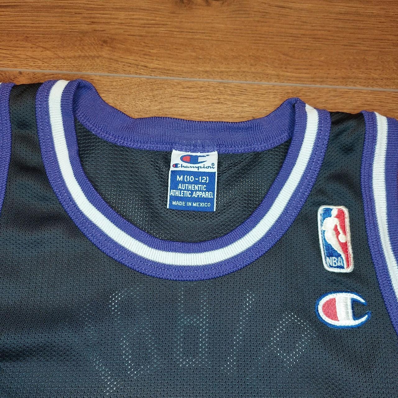 Vintage Sacramento Kings Mike Bibby 10 Champion NBA... - Depop