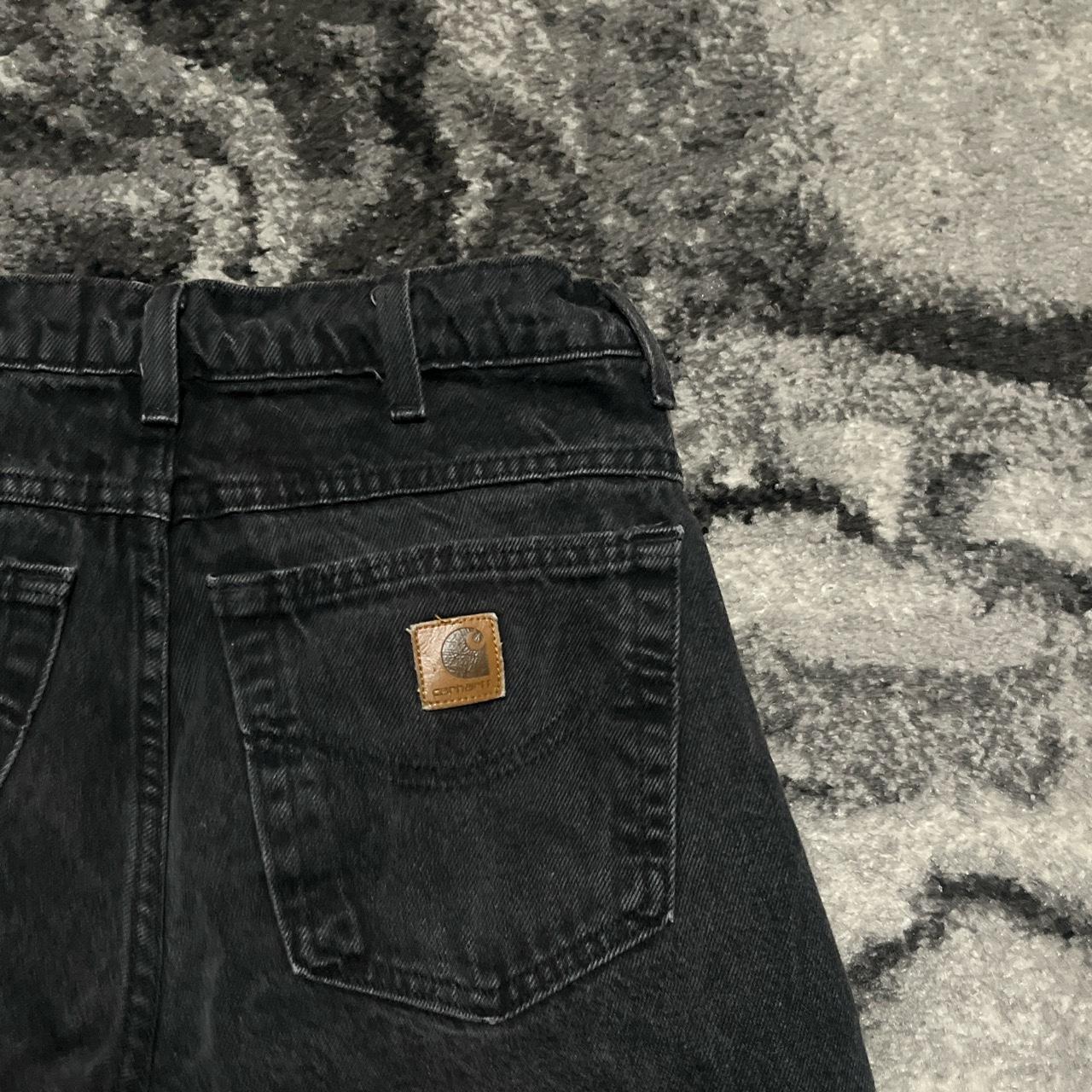 Black Carhartt Workwear Jeans Stain on bottom of... - Depop