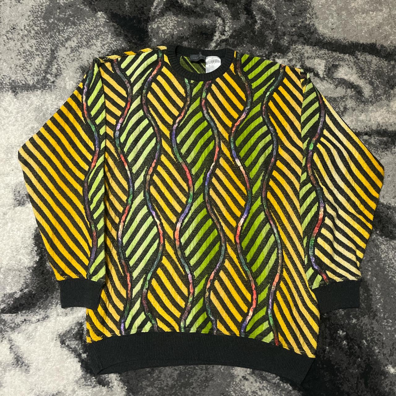Carlo Colucci Men's Sweater Multi XL – Vintage 90s Carlo