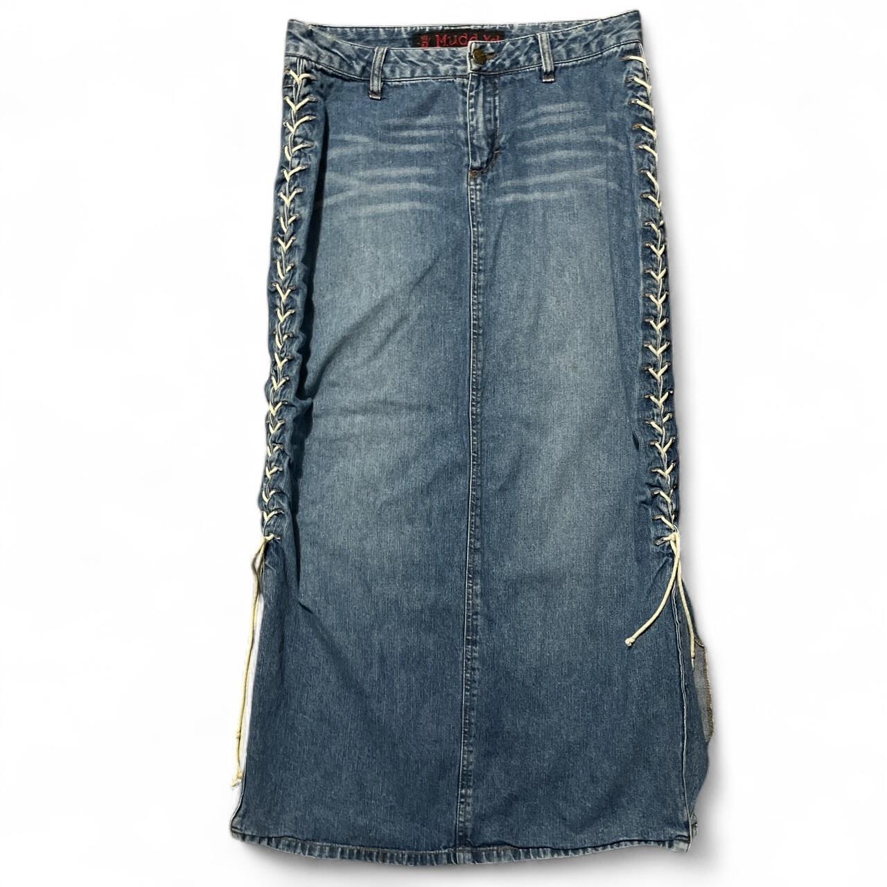 Y2K Mudd Maxi Denim Skirt No flaws Size: Depop