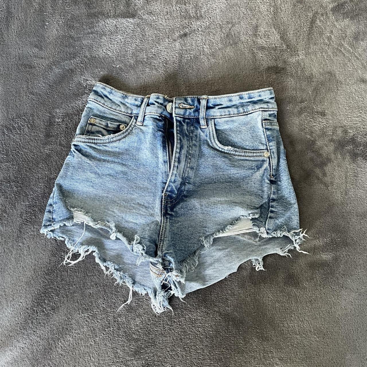 Zara Women's Blue Shorts | Depop