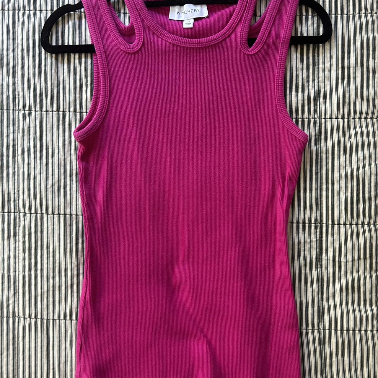 Witchery pink tank - Size XS - Depop