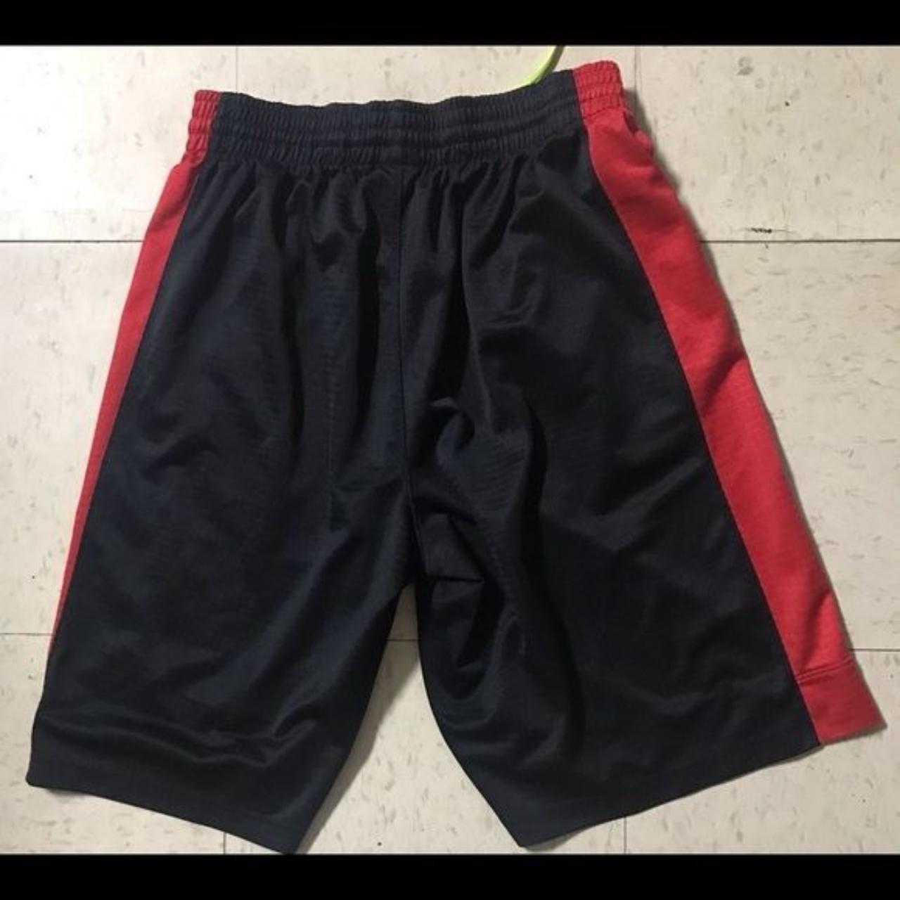 mens red and black nike shorts