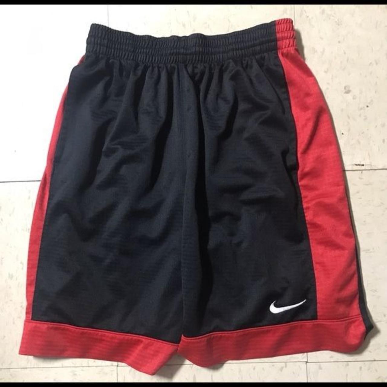 Nike Men's Black and Red Shorts | Depop