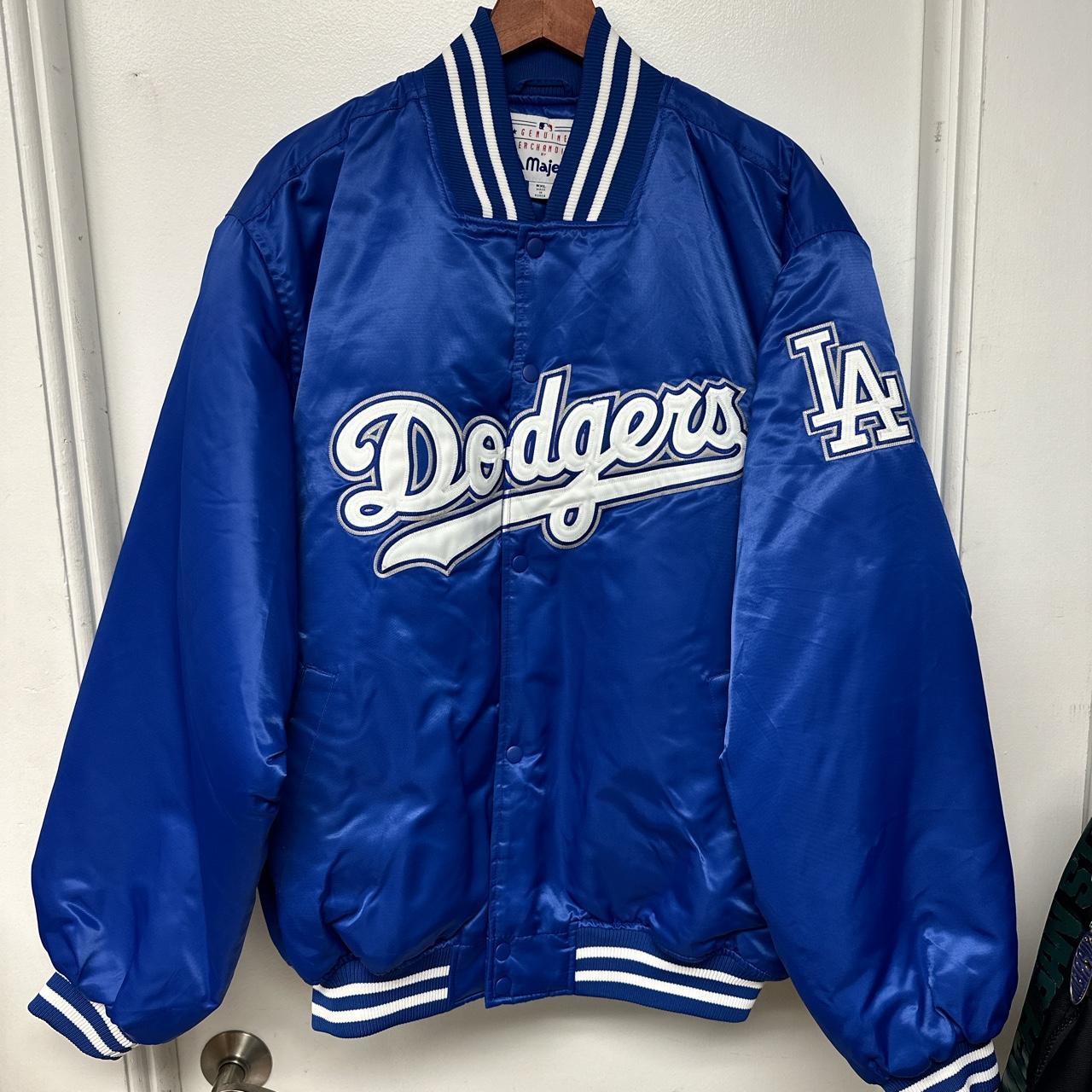 Majestic Athletic La Dodgers Letterman Varsity Baseball Jacket Blue  Baseball  jacket outfit, Jacket outfit women, Baseball varsity jacket
