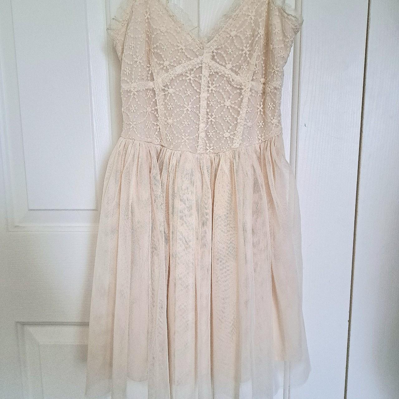 Forever 21 cream dress best sale